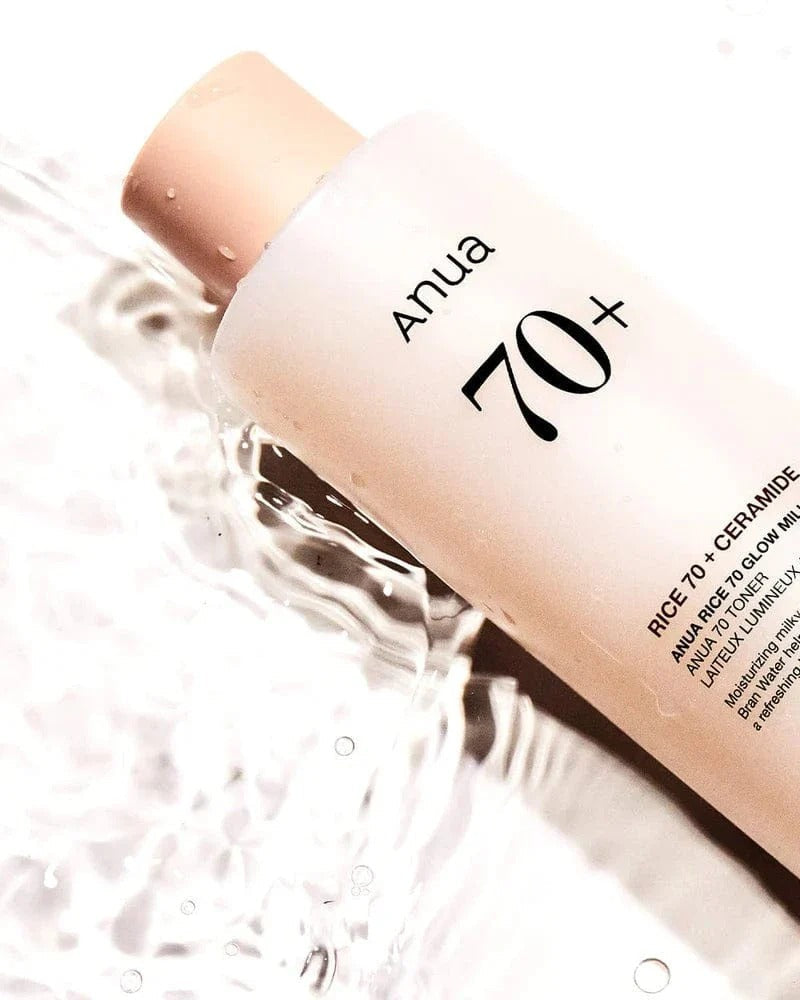 ANUA Rice 70 Glow Milky Toner 250ml - Korean Skincare for Brightening & Hydration - Perfect for Morning & Night Routine