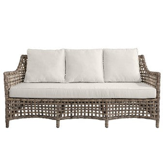 Artwood Malaga Outdoor 3-Seater Patio Sofa Set - Waterproof Wicker Furniture for Garden, Poolside, Deck & Backyard Relaxation