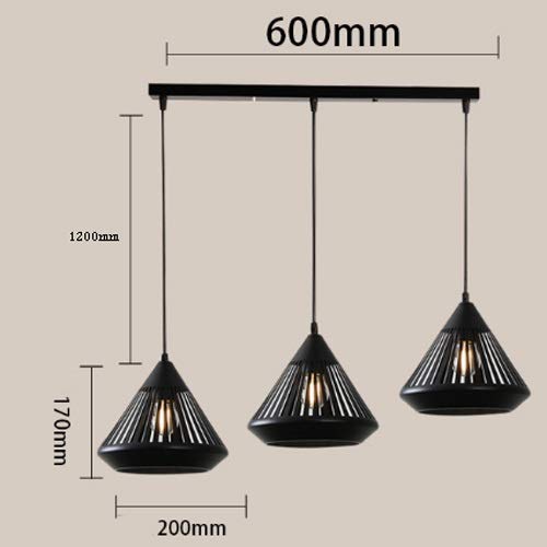 Modern 3-Head Wrought Iron Ceiling Pendant Light - Minimalist Hollow Carved Chandelier for Dining Room, Restaurant & Bedroom Decor | Dimmable LED Lighting Fixture for Home & Commercial Spaces