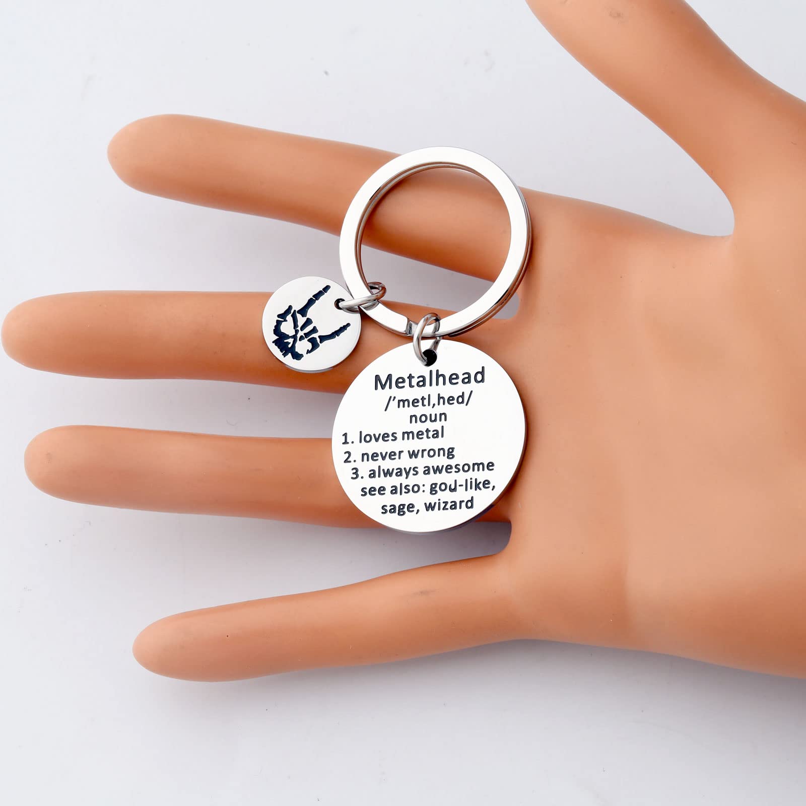 TIIMG Metalhead Keychain - Heavy Metal Band Fan Gift - Perfect for Concerts, Gifts & Everyday Carry