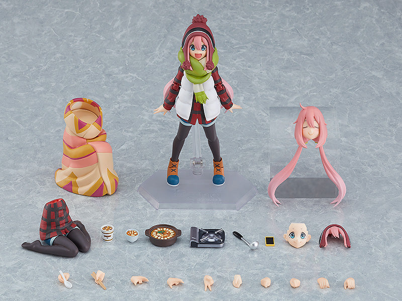 Figma #519 DX Nadeshiko Kagamihara Laid Back Camp Anime Figure - Collectible Japanese Character Model for Anime Fans & Collectors - Perfect for Display, Gifts, and Anime Decor