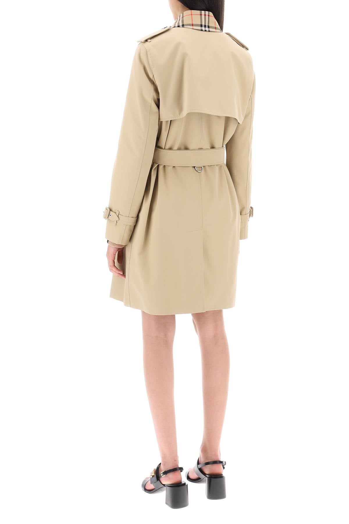Burberry Montrose Double Breasted Trench Coat for Women | Classic Waterproof Raincoat | Perfect for Office, Travel & Formal Occasions