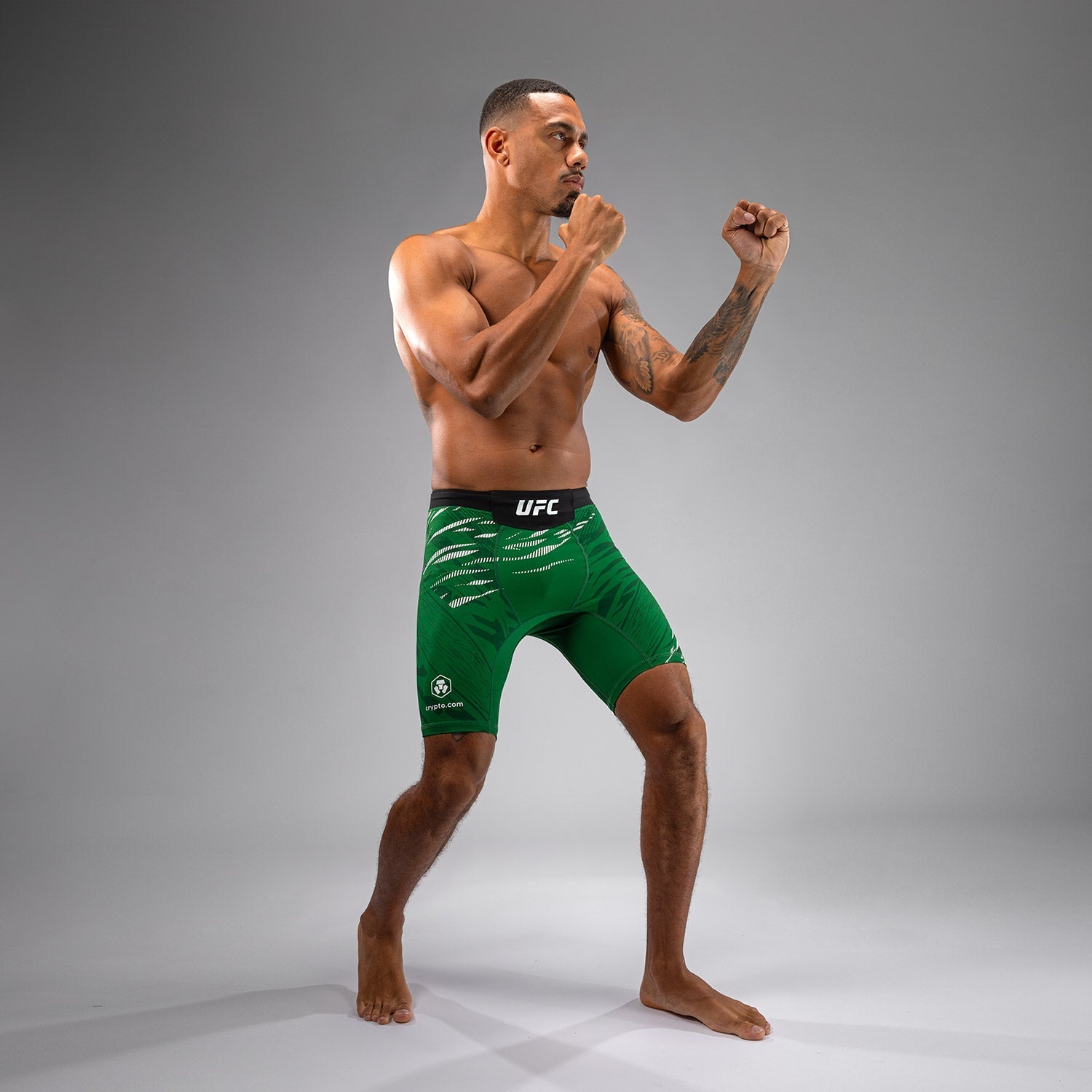 Venum UFC Fusion Authentic Men's Vale Tudo MMA Shorts - Personalized Fight Night Gear for Training & Competition (Green)
