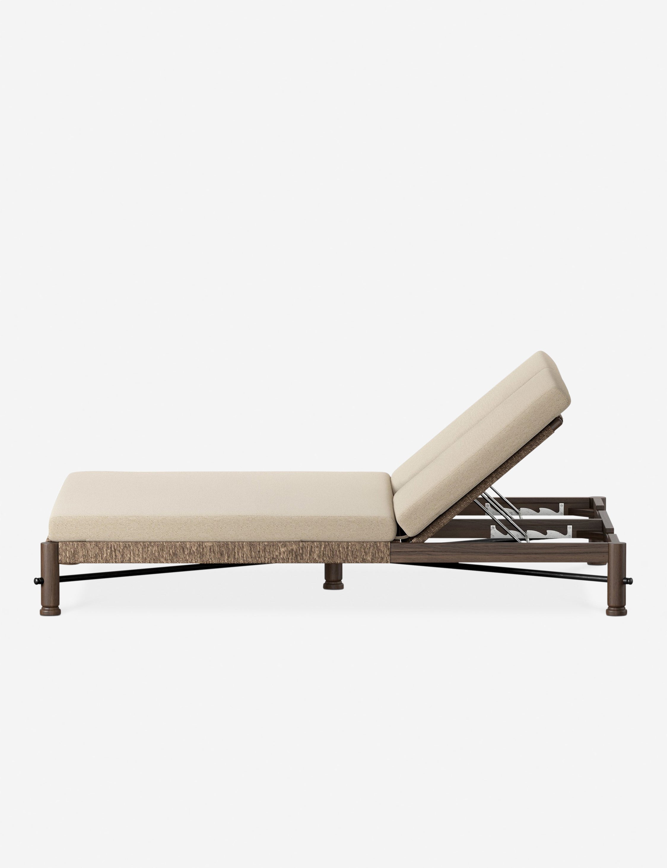Finnegan Indoor/Outdoor Double Chaise Lounge by Amber Lewis x Four Hands - Perfect for Patio, Poolside & Sunroom Relaxation