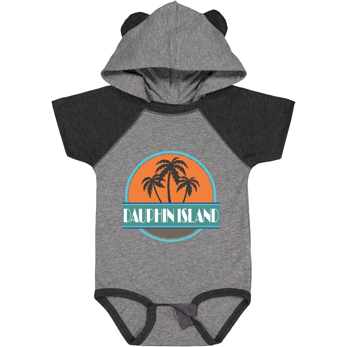 Inktastic Dauphin Island Alabama Vacation Baby Bodysuit - Cute Infant Onesie for Beach Trips & Family Getaways