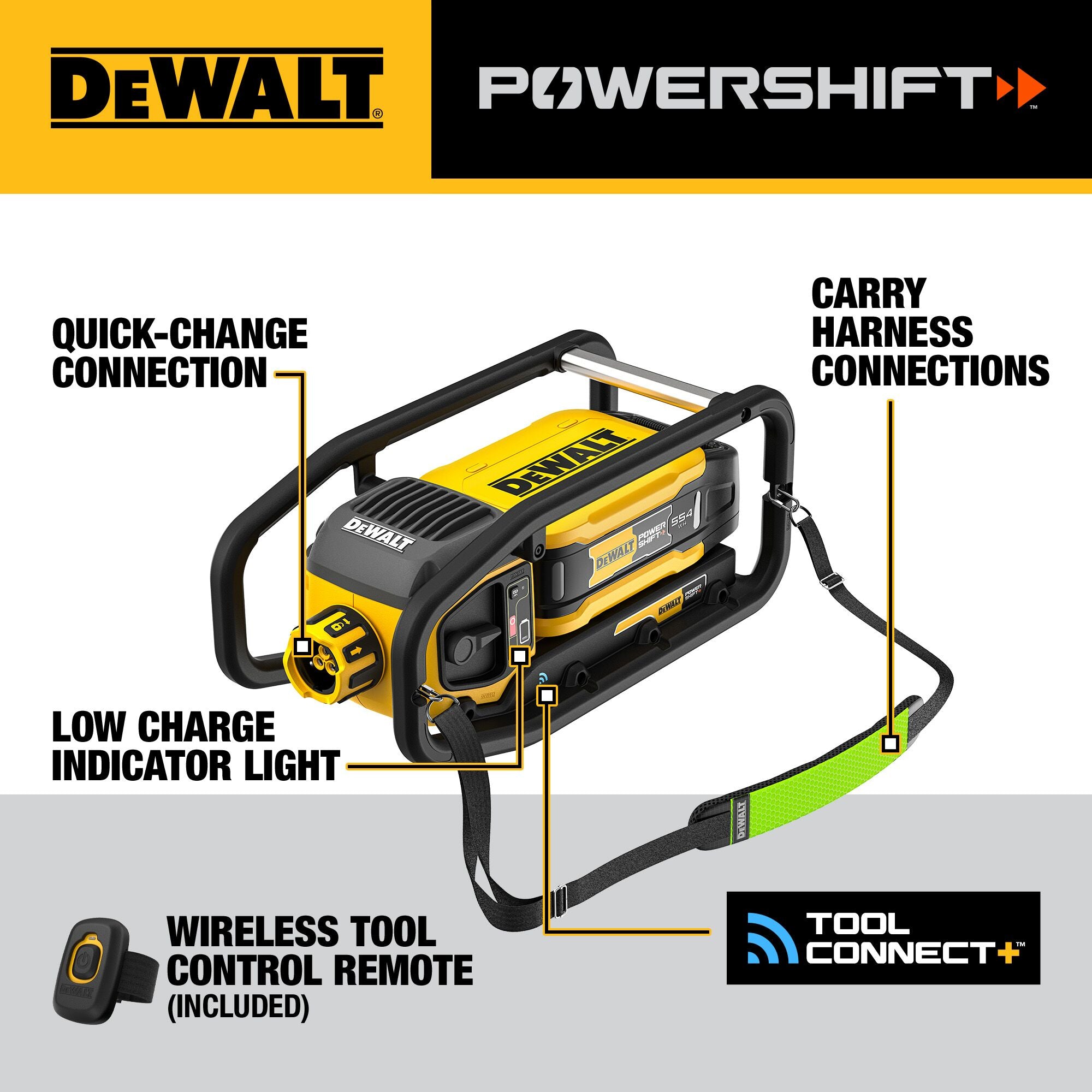 DEWALT DCPS320AG2 PowerShift Concrete Vibrator Kit - Heavy Duty for Construction, Concrete Pouring & Foundation Work