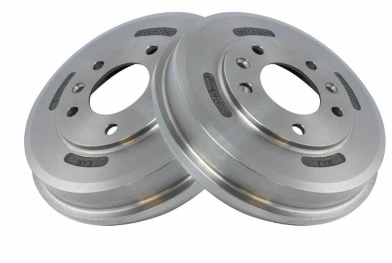 Rear Brake Drum Pair Set Compatible with Ford Escape Mazda Tribute Mercury Mariner - Durable Replacement for Smooth Braking Performance - Perfect for Off-Roading, City Driving & Heavy Loads