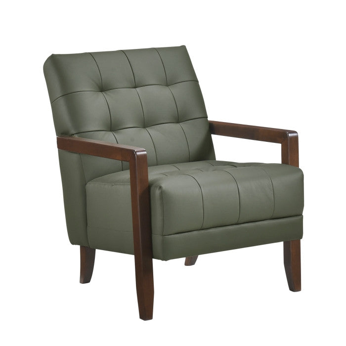 Archam Accent Chair in Green - Modern Lounge Chair for Living Room, Bedroom & Office Decor