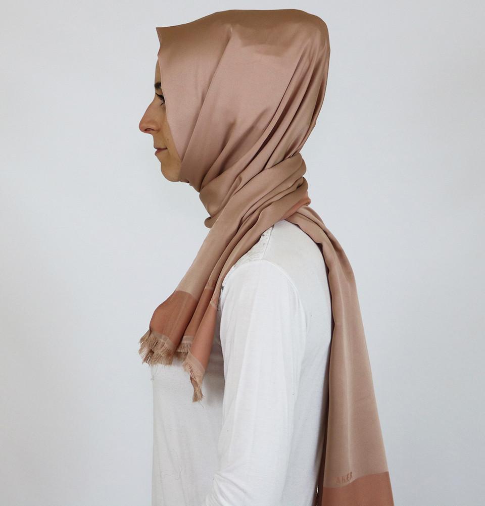 Aker Solid Shawl 1002SLK 982 Powder Pink - Soft Womens Wrap Scarf for Office, Travel & Special Occasions