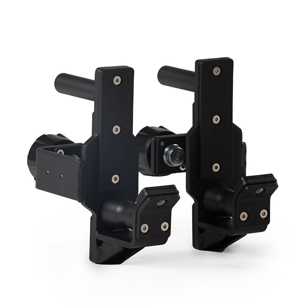 TITAN Series Quick Release Roller J Hooks for Kayak, Canoe, SUP & Bike Storage - Heavy Duty Wall Mount Rack for Garage, Shed & Outdoor Organization