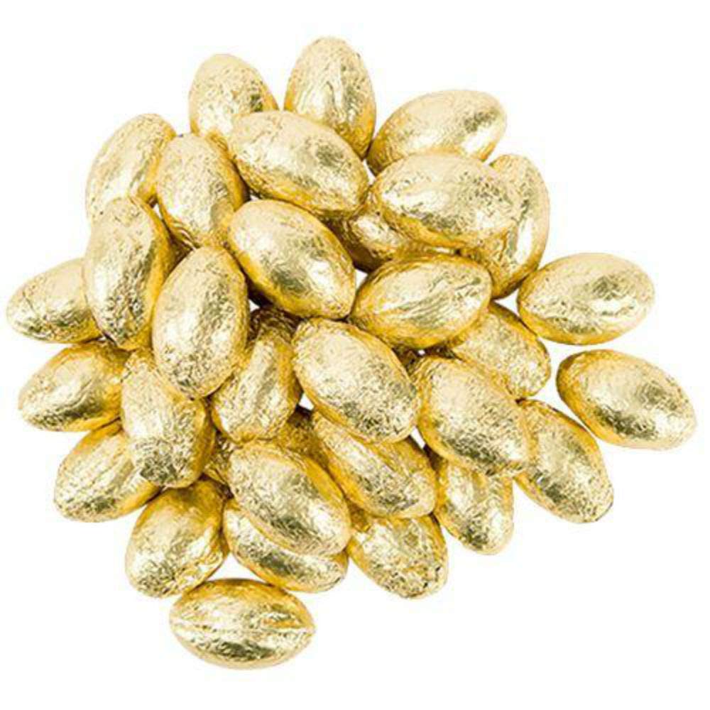 R.M. Palmer Dairygood Gold Foiled Chocolate Eggs - 3 LB Bulk Bag for Easter, Holidays, Party Favors & Gift Giving