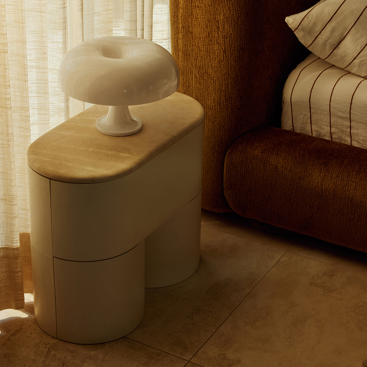 Modern Nightstand with USB Ports and Drawer - Stylish Bedside Table for Bedroom, Living Room, or Office - Perfect for Storing Books, Lamps, and Essentials