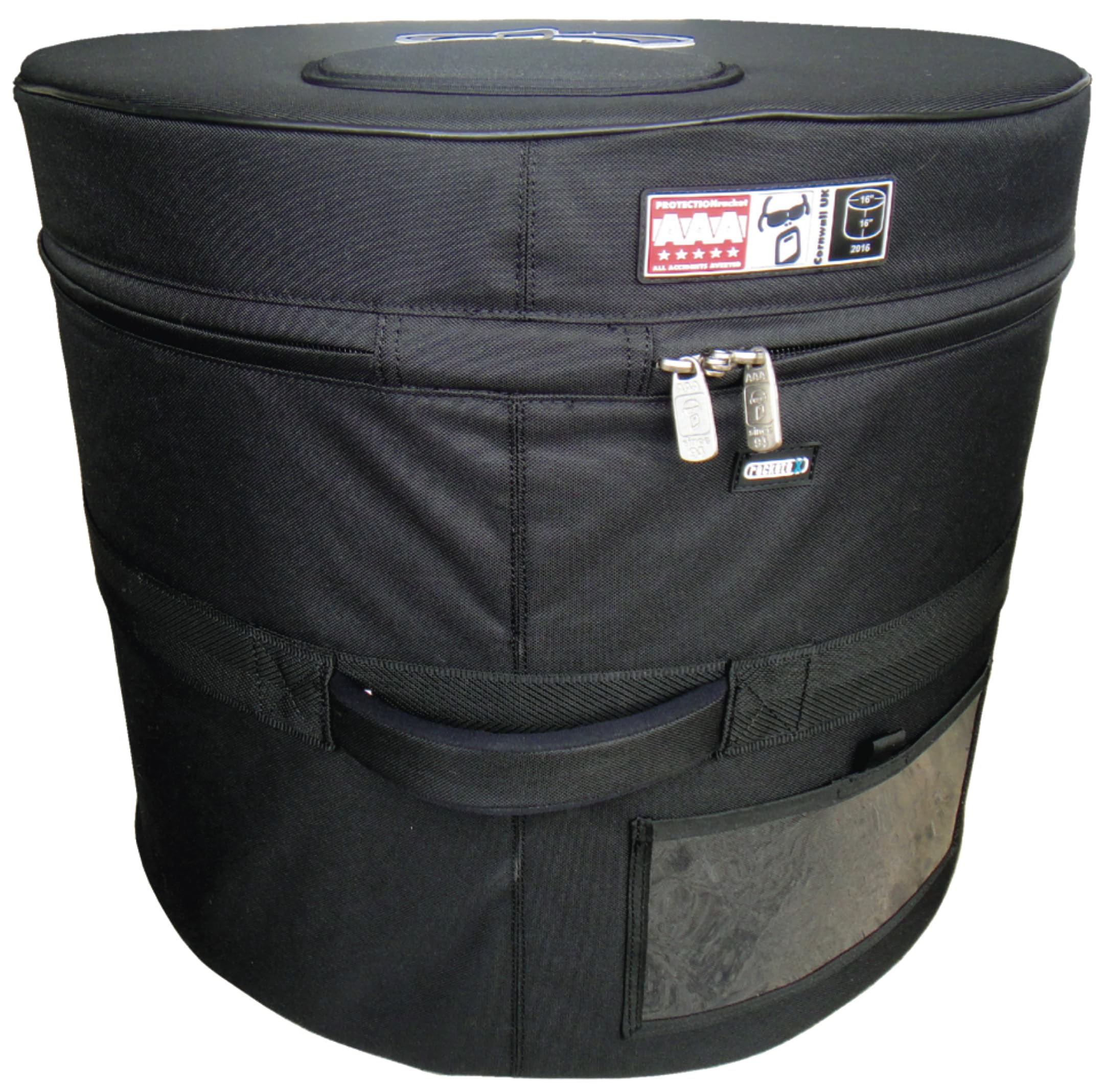 A2016-00 AAA 16x16 Inch Heavy-Duty Rigid Floor Tom Drum Case - Protective Storage for Drum Kits, Live Performances & Music Studio Use