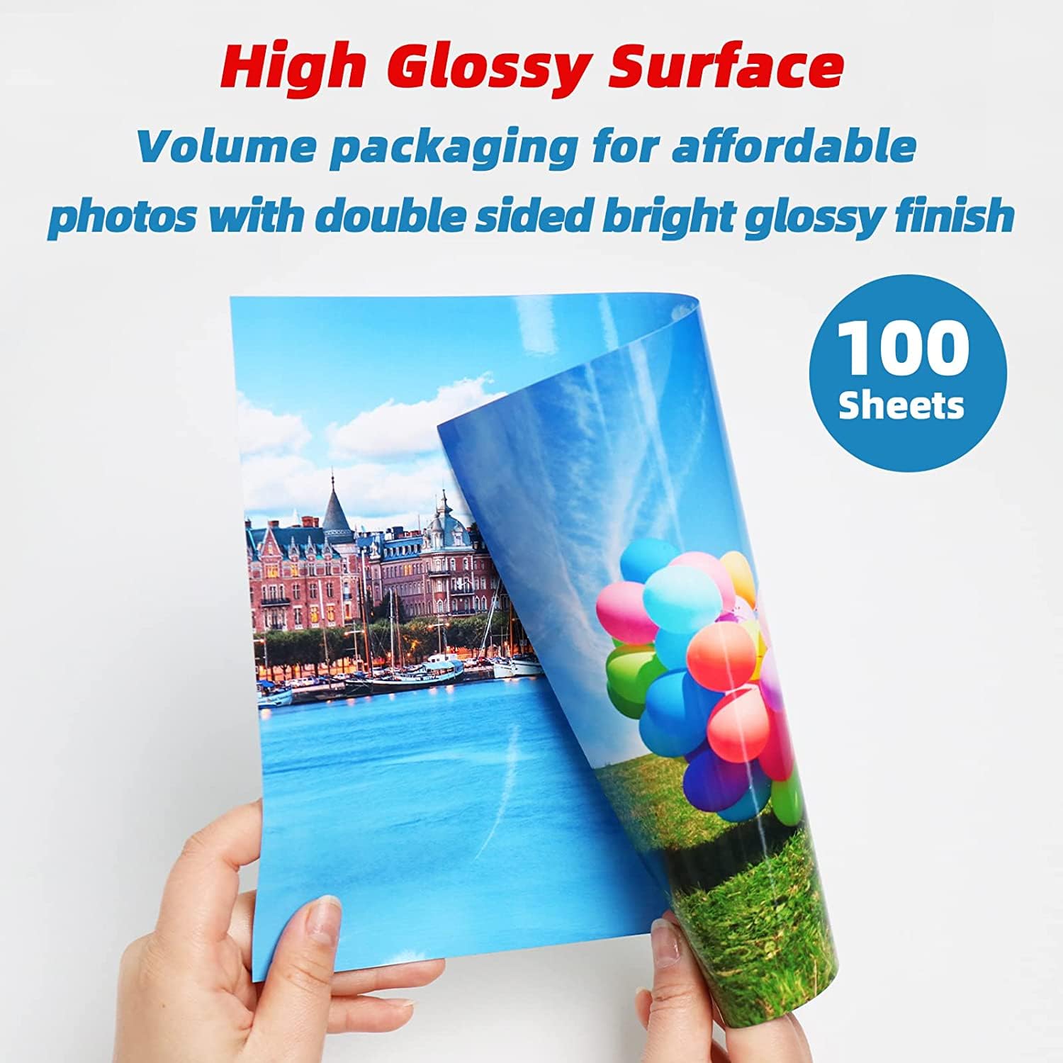 Uinkit 300gsm Glossy Photo Paper 8.5x11 - 100 Sheets for Inkjet Printers - Perfect for Photo Albums & Art Prints