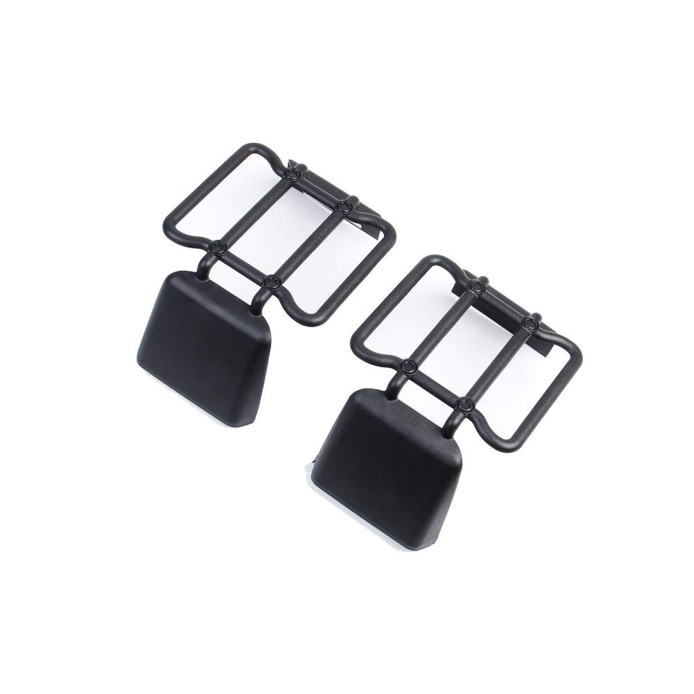 2018-2023 Jeep Wrangler JL Black Plastic Front Bumper Fog Light & Taillight Cover Trims - Durable Protector for Off-Road Adventures & Daily Driving