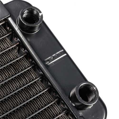 High Performance 90mm 10-Tube G1/4 Aluminum Computer Water Cooling Radiator - Efficient CPU Cooler for Gaming PC & Overclocking Systems - Perfect for Custom Liquid Cooling Builds