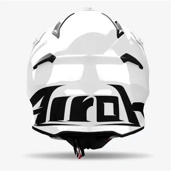 Airoh Aviator Ace 2 Motorcycle Helmet - Gloss White Finish - DOT & ECE Certified - Lightweight & Ventilated for Street & Racing Use
