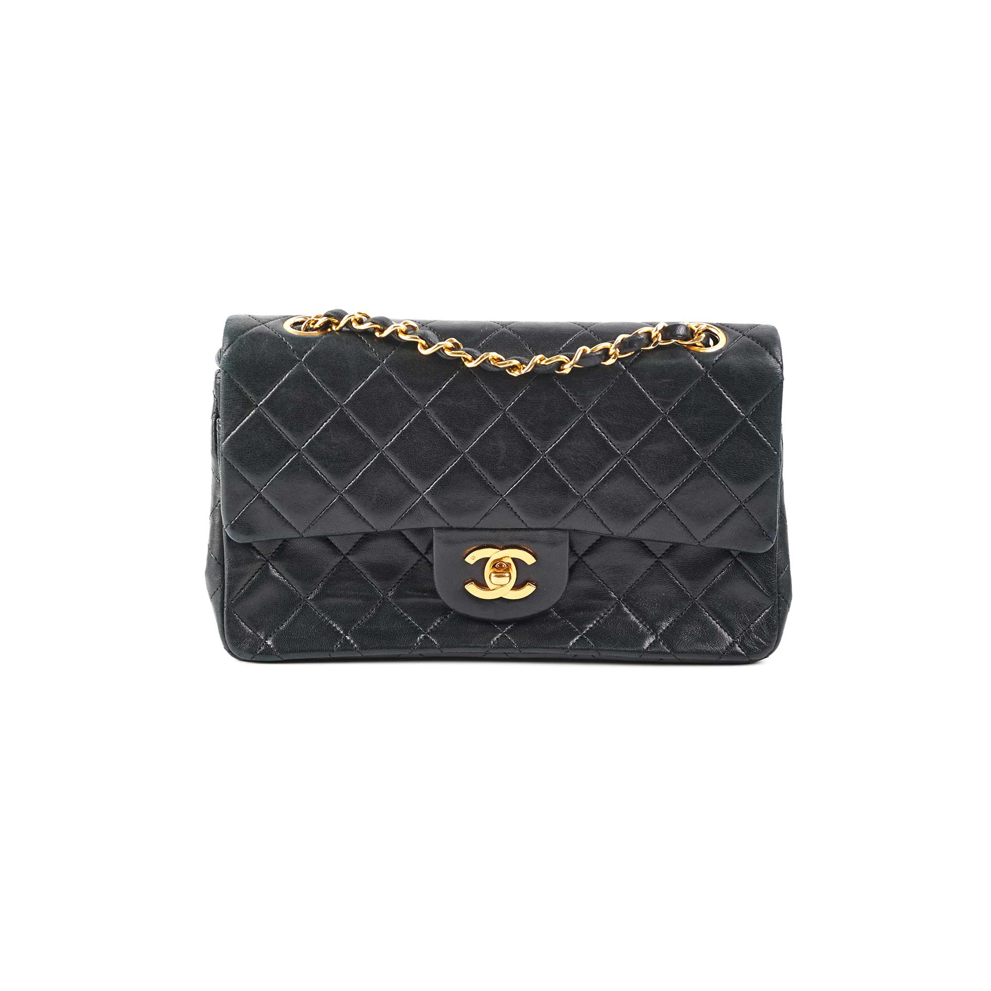 Chanel Small Classic Flap Bag Gold Hardware Black Leather Crossbody Purse for Women | Luxury Designer Handbag for Evening Parties & Date Nights