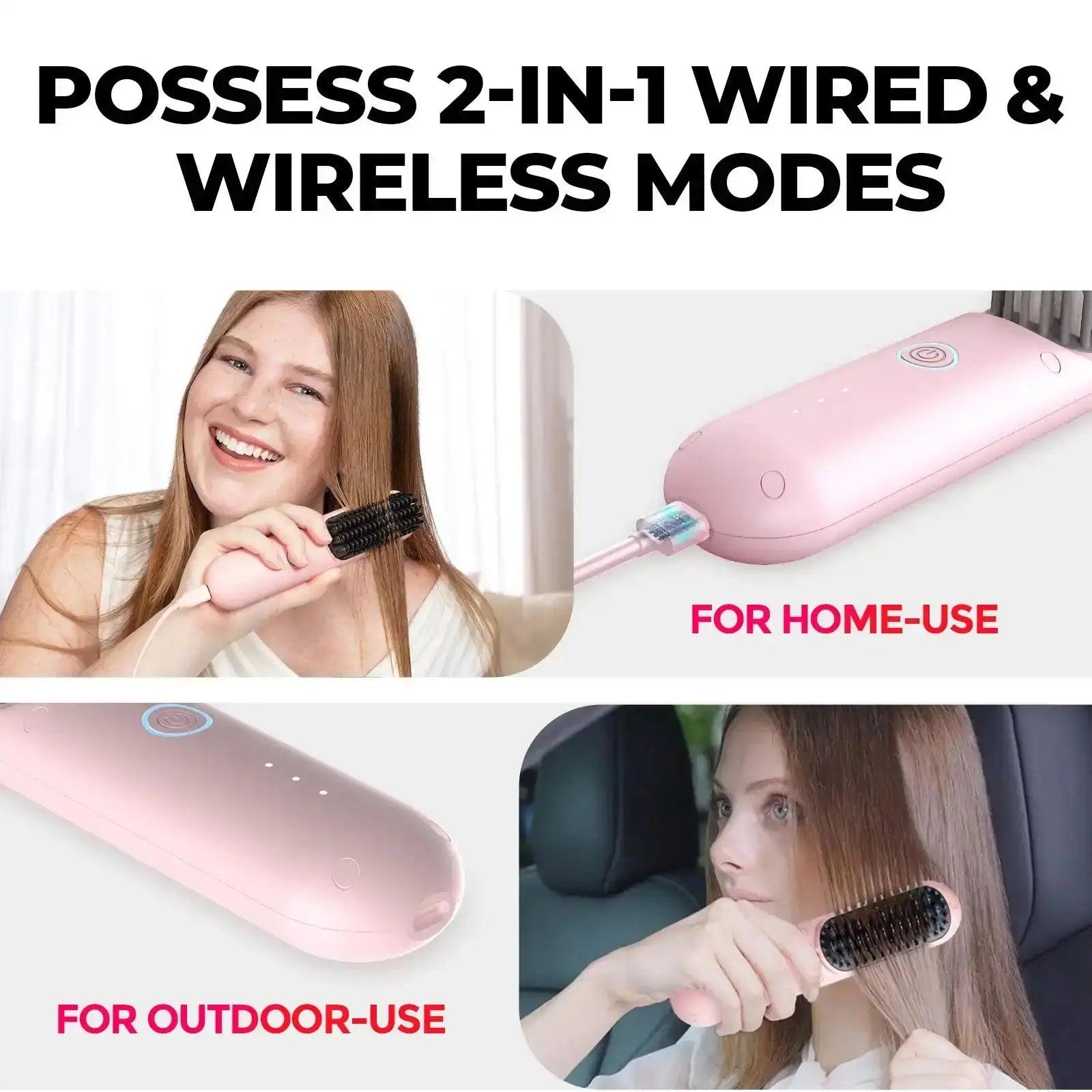 TYMO PORTA PRO Pink Hair Straightener - Compact & Travel-Friendly Styling Iron for Smooth & Shiny Hair | Perfect for Home, Salon & On-The-Go Styling