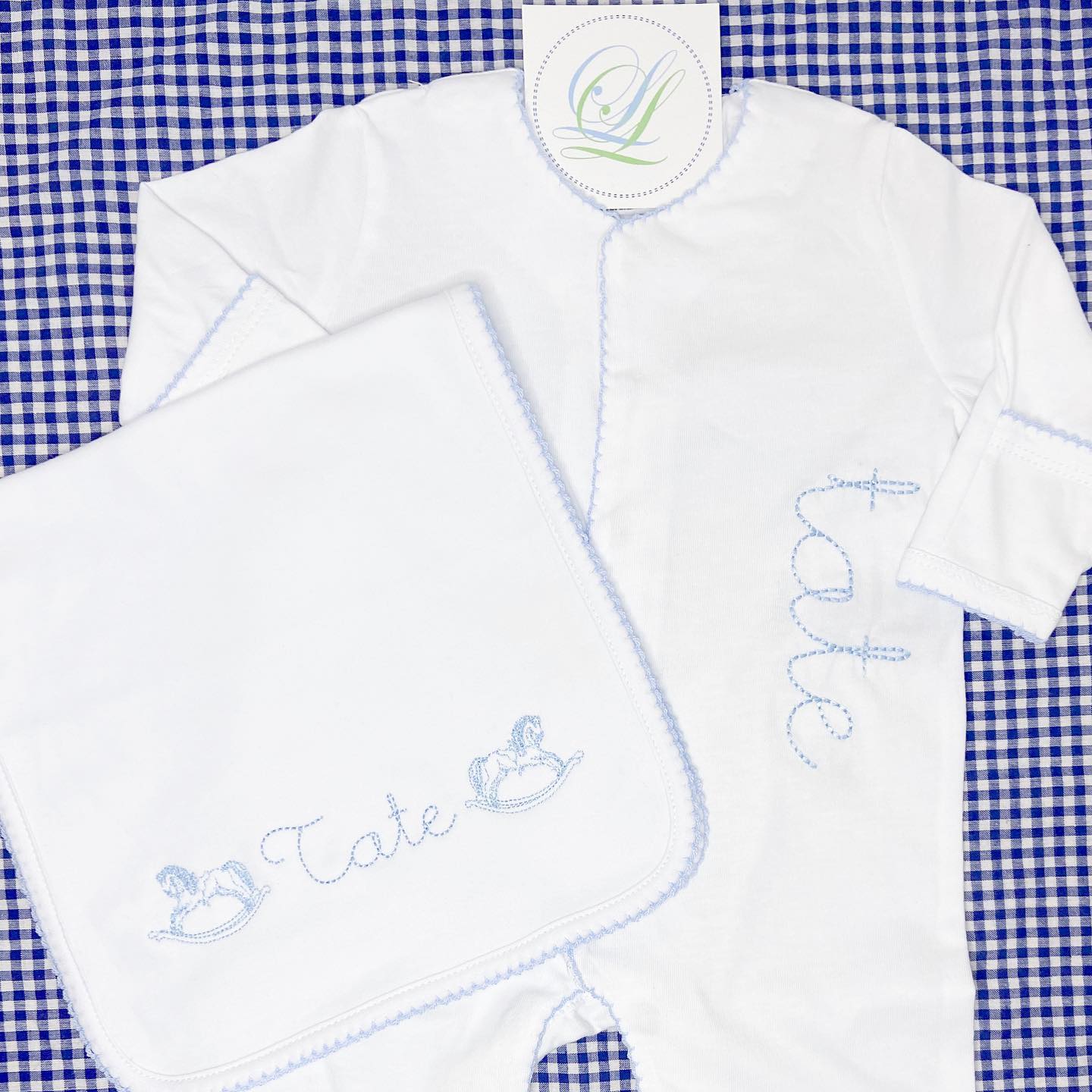 Custom Name Embroidery with Mini Design - Personalized Gift for Kids & Adults | Perfect for Backpacks, Hats & Apparel