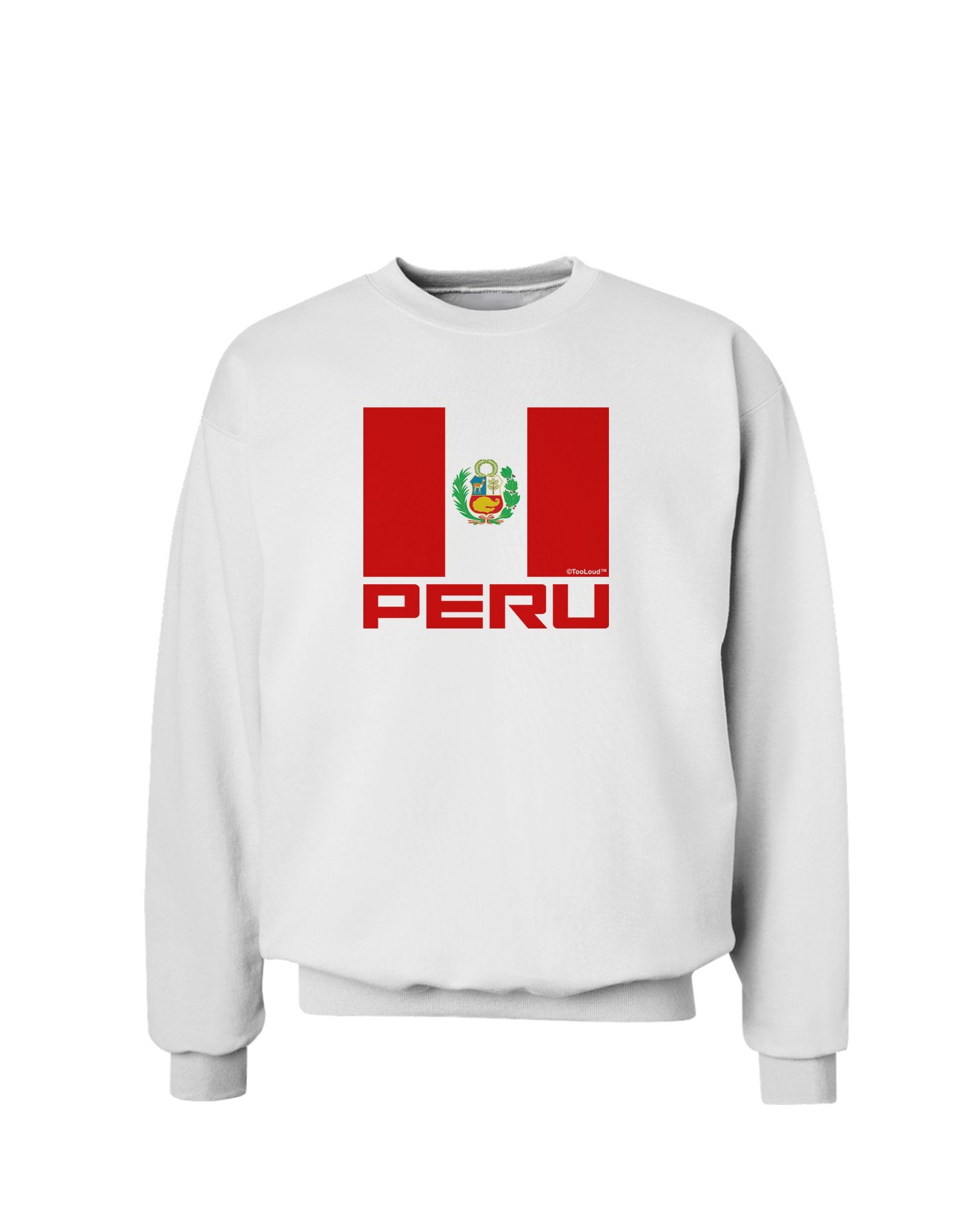 TooLoud Peru Flag Sweatshirt - 舒适时尚爱国风卫衣，适合日常休闲、户外运动及节日庆典