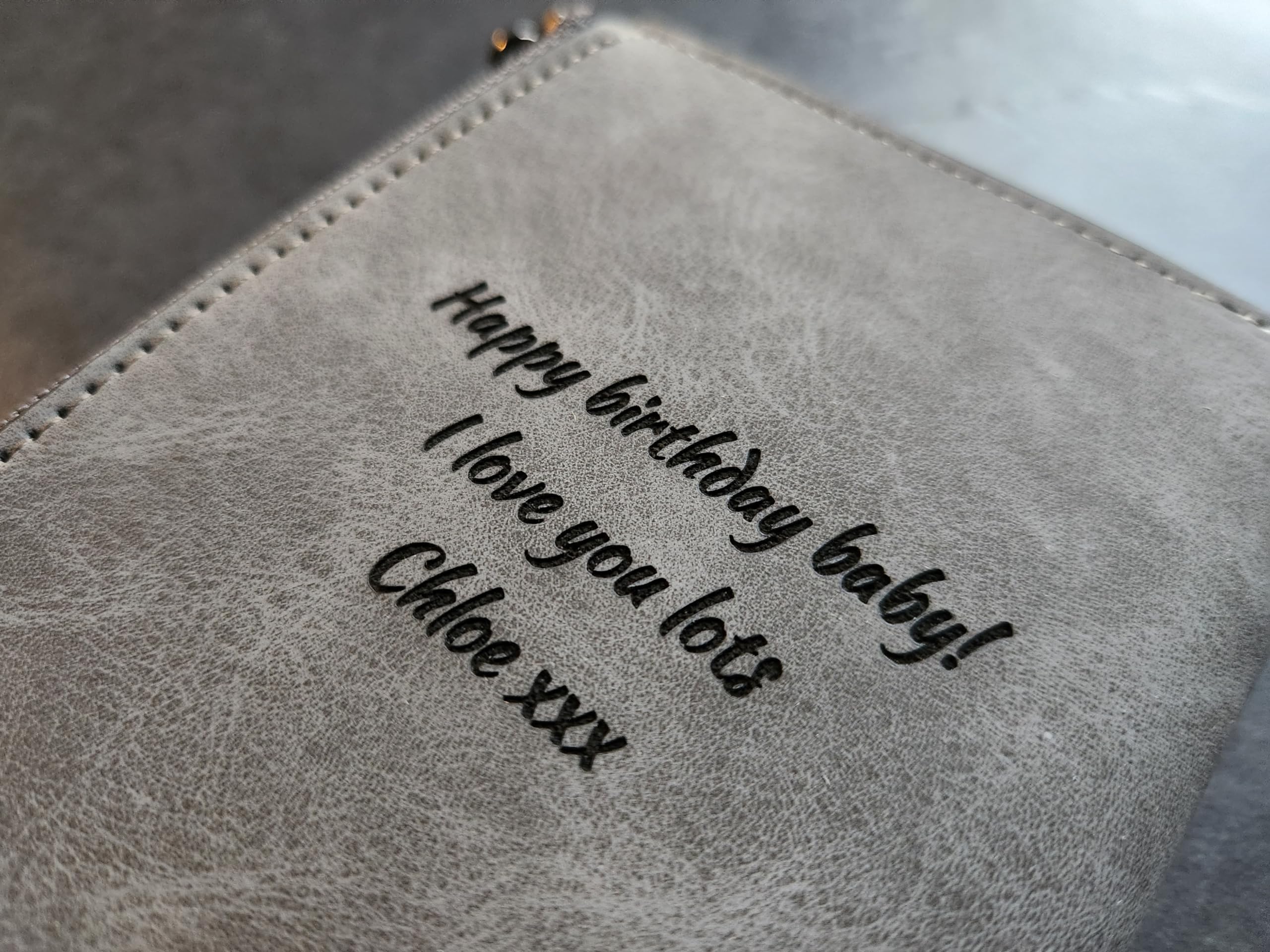 Personalized Photo Wallet for Women & Men - Custom Engraved Vegan Leather Zipper Purse - Unique Gift for Sister, Wife, Mum (Birthday, Anniversary) - Perfect for Everyday Use & Special Occasions
