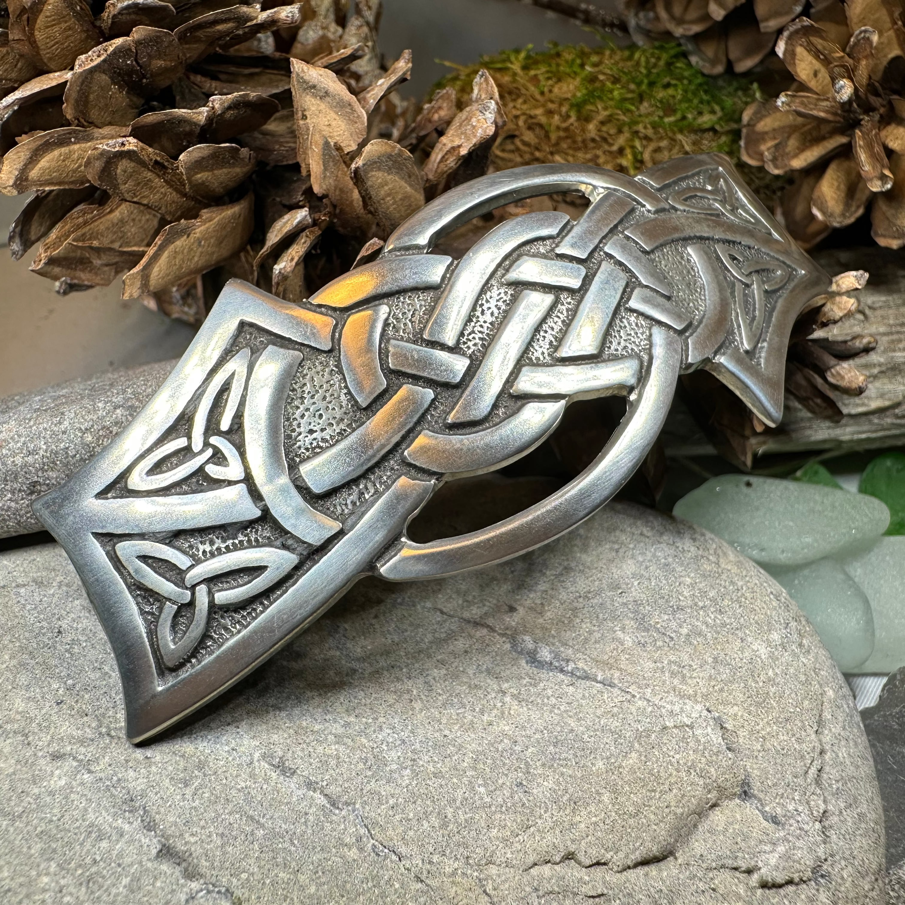 Celtic Knot Hair Clip for Women - Elegant Irish Celtic Design Hair Accessory for Weddings, Parties & Everyday Style
