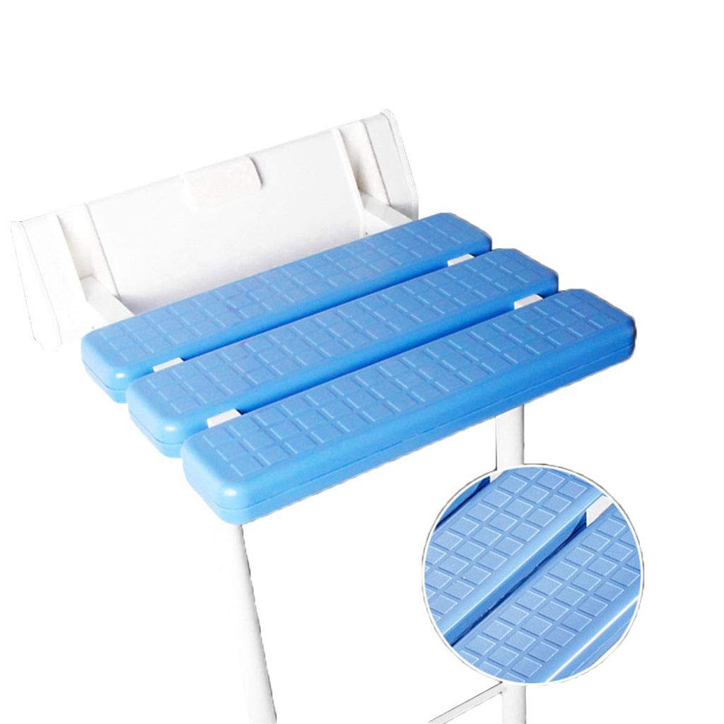 FXLYMR Folding Shower Seat - Wall Mounted Bathroom Safety Stool with Aluminum Alloy Legs (550 lbs Capacity, 12.9