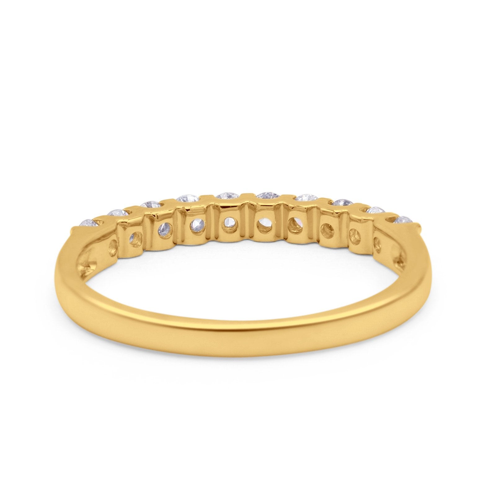 14K Gold 3mm Natural Diamond Wedding Engagement Stacking Eternity Band Ring 0.35ct G SI - Perfect for Bridal Sets, Anniversary Gifts & Everyday Luxury Jewelry