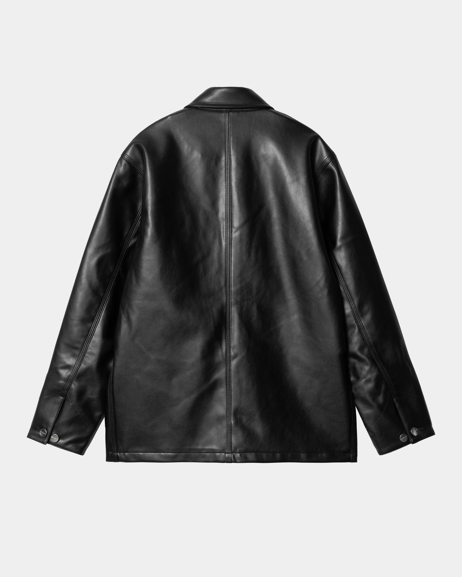 Women's Michigan PU Leather Jacket - Black | Stylish & Warm Outerwear for Fall & Winter Fashion