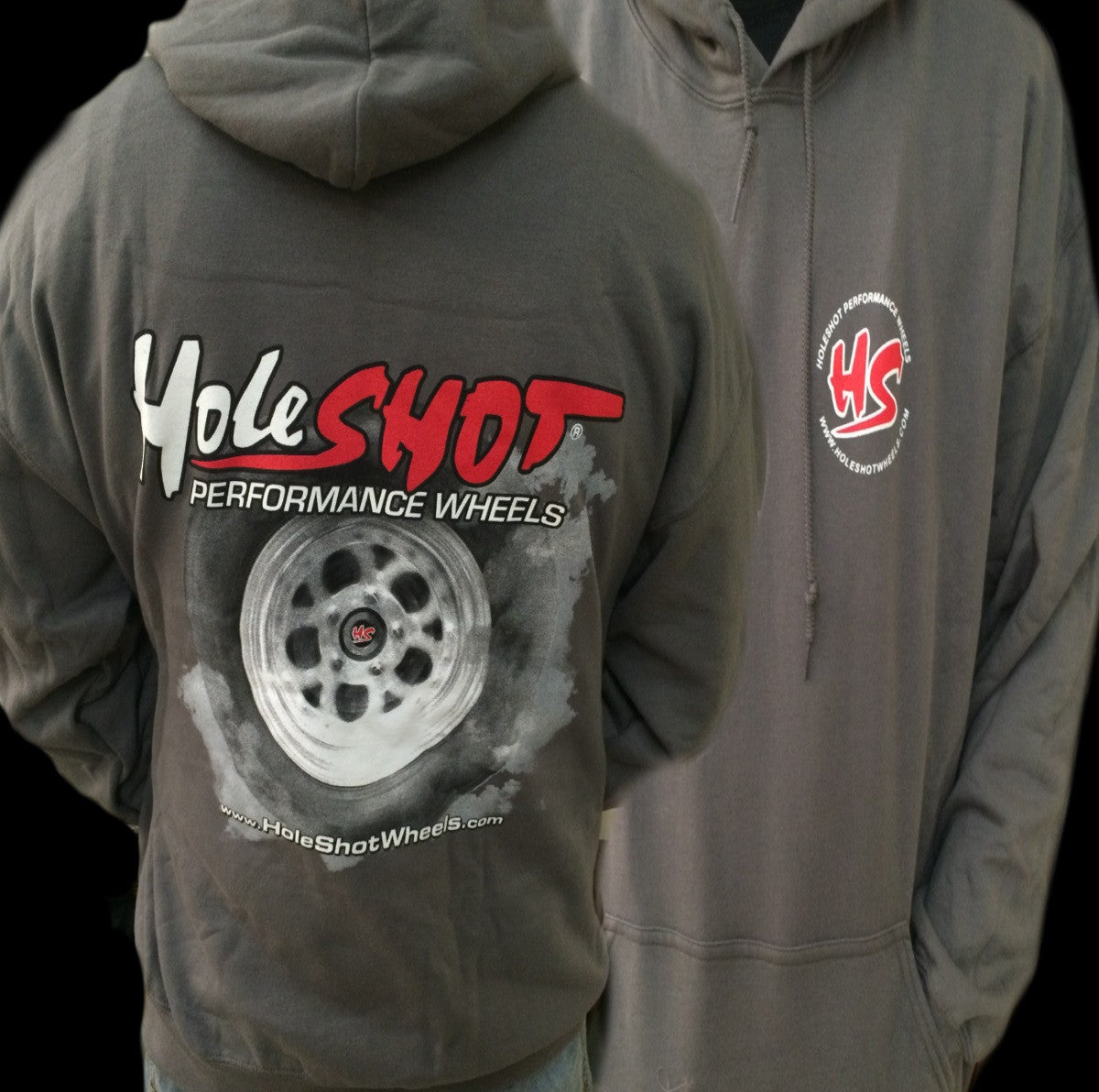 Holeshot Burnout Hoodie - Stylish Grey Pullover for Men & Women | Comfortable Cotton Blend, Streetwear Fashion | Perfect for Casual Wear, Motorcycle Rides & Outdoor Adventures