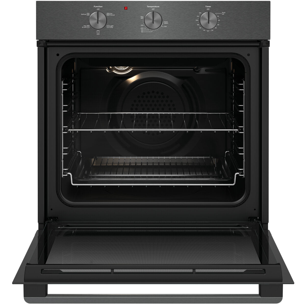 Westinghouse 60cm Multi Function Oven with Convection, Grill & Bake - Dark Stainless Steel WVE6314DD - Perfect for Baking, Roasting & Family Cooking
