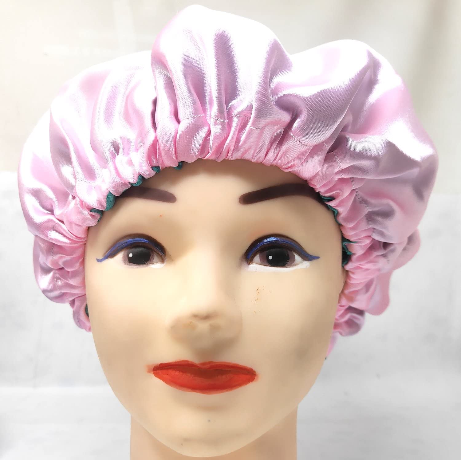Anokhi Ada Dual Layer Satin Bonnet for Girls & Women - Silk Hair Bonnet for Sleeping, Night Cap for Natural Hair Protection (36-07) | Perfect for Nighttime Hair Care & Travel