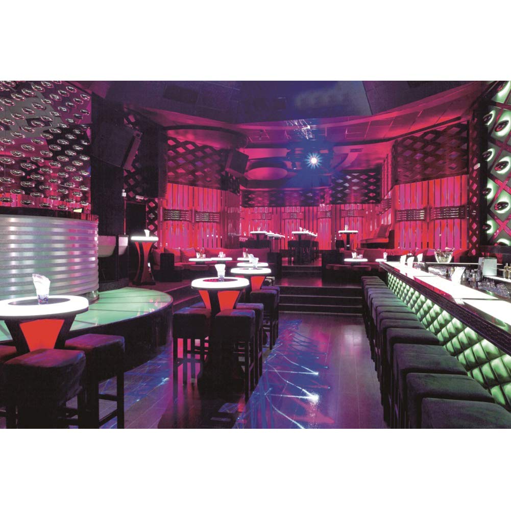 CSFOTO 10x6.5ft Night Club Backdrop - Disco Party Background for Bars, Dance Floors, Ballrooms & Fashion Shows - Perfect for Stripper Pole Photography & Club Events