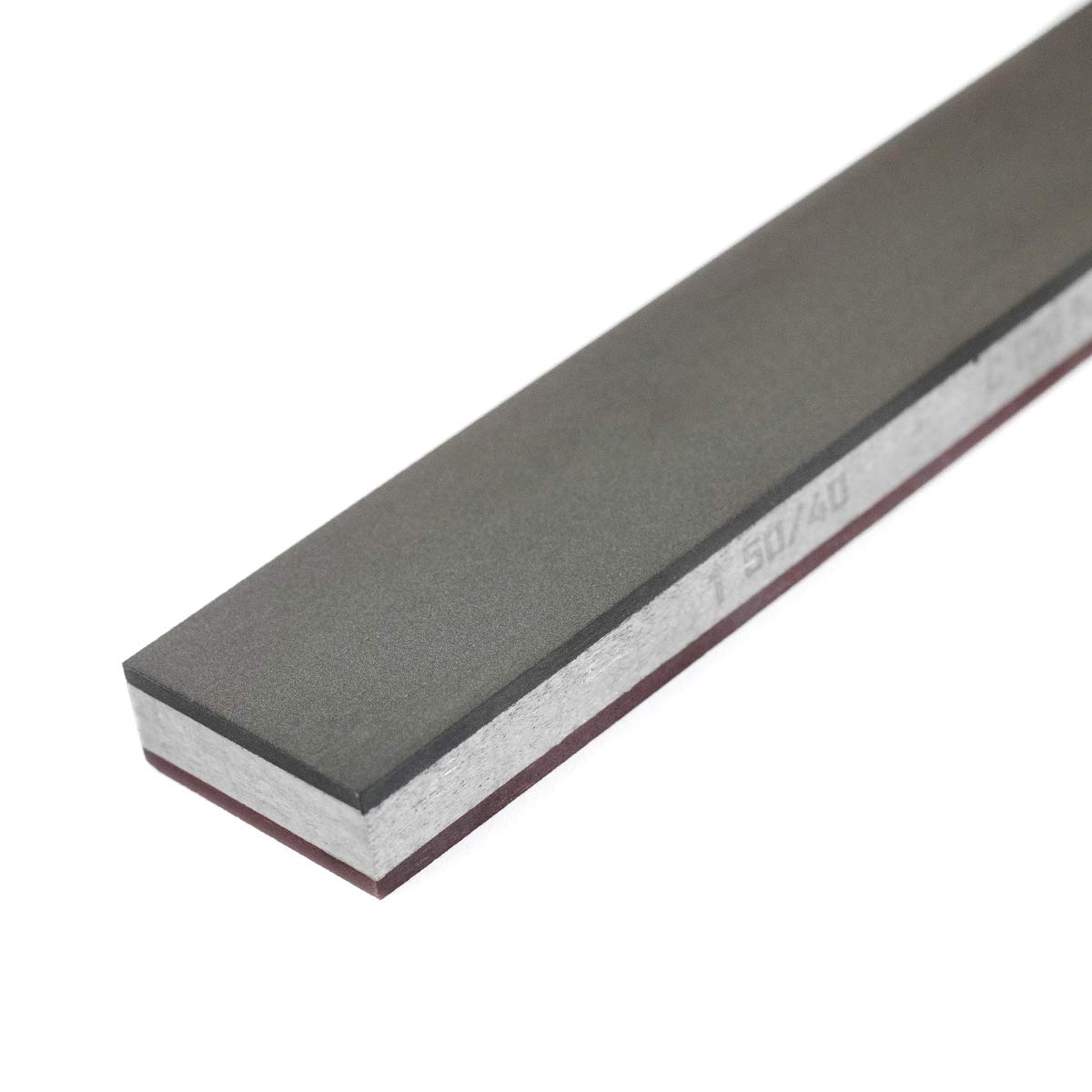 Premium Double-Sided Diamond Knife Sharpener Bar 50/40-20/14 Grit - Professional Kitchen Tool for Sharpening Chef Knives, Hunting & Pocket Knives at Home or Outdoors