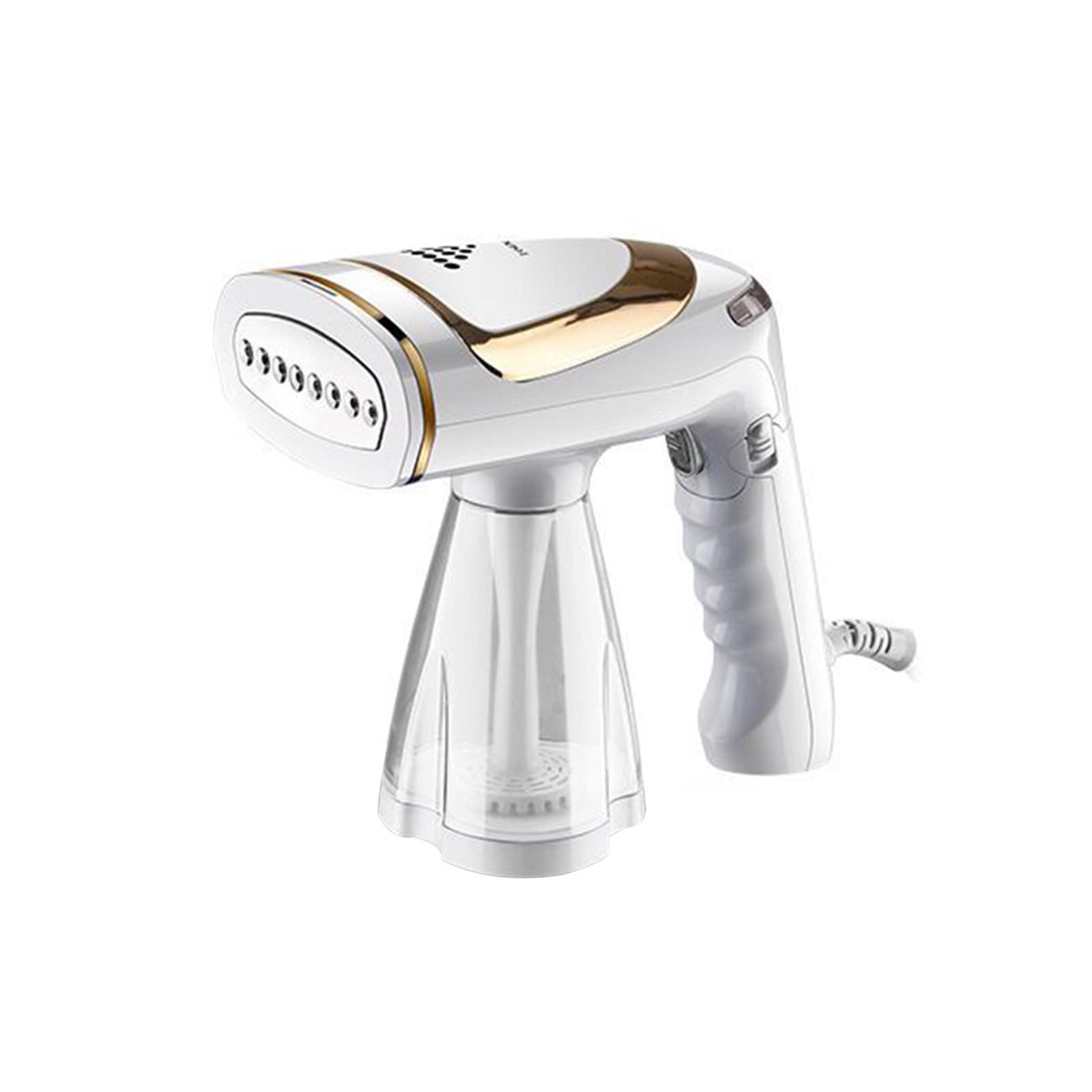 NSXCDH Mini Handheld Garment Steamer - 1600W Portable Travel Steamer with Adjustable Temperature, Folding Design for Clothes & Fabrics - Home & Travel Essential (Gold/Blue) - Perfect for Wrinkle Removal on Dresses, Suits & Curtains