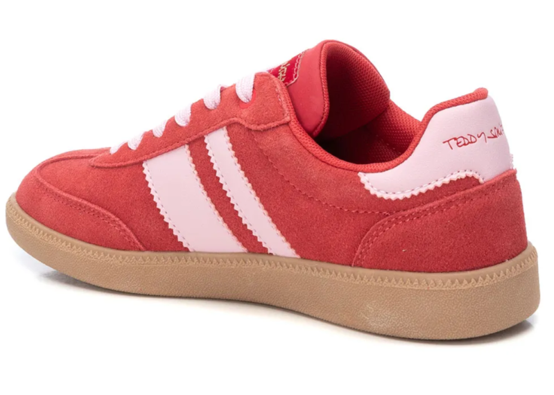 TEDDY SMITH Red Pink Women's Running Shoes - Lightweight Athletic Sneakers for Jogging, Gym Workouts & Casual Wear