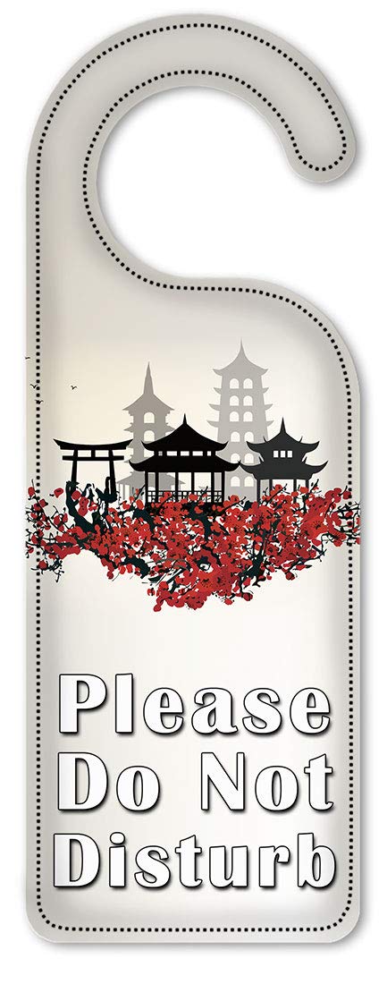 Artistic 'Do Not Disturb' Door Hanger Sign - Decorative Plates for Bedroom, Office & Hotel Privacy (China Import)