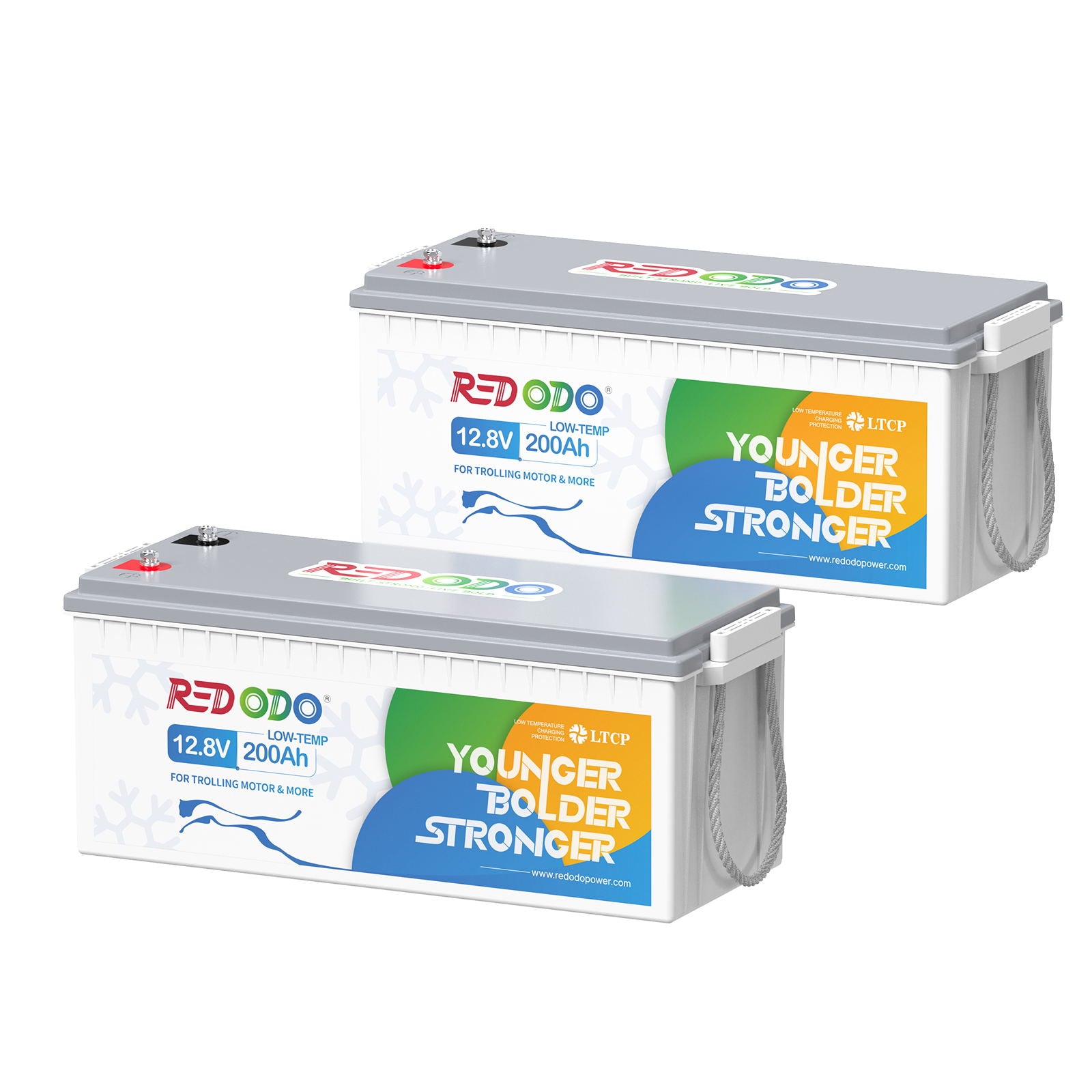 Redodo 12V 200Ah Low Temperature Lithium Battery - 1280W High Power Output | Deep Cycle LiFePO4 Battery for RV, Solar, Off-Grid Systems | Perfect for Camping, Marine & Home Backup Power