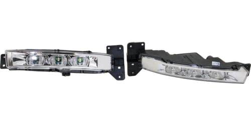 Go-Parts - Pair of CAPA Certified Fog Lights for 2015-2022 Dodge Charger - Left & Right Replacement Lamps (CH2592151C, CH2593151C) - Perfect for Night Driving & Bad Weather Visibility