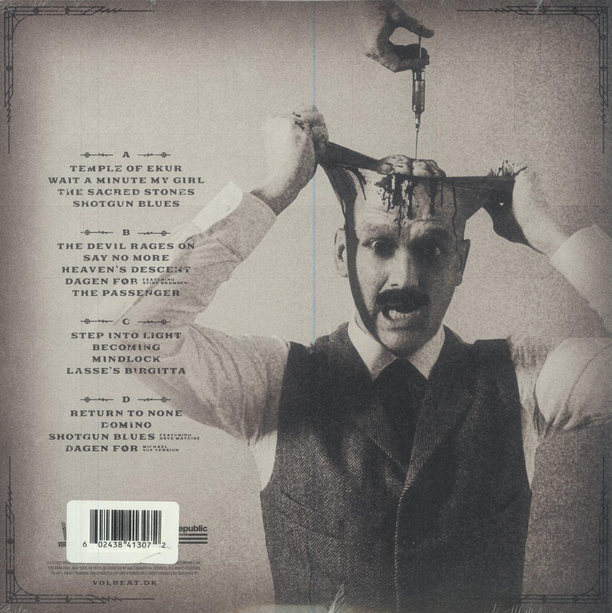 Volbeat - Servant Of The Mind (2021 Limited Edition - 100 Copies) Indie Exclusive Gatefold Mystery Color Vinyl LP - Perfect for Collectors & Audiophiles, Great Gift for Rock Music Fans