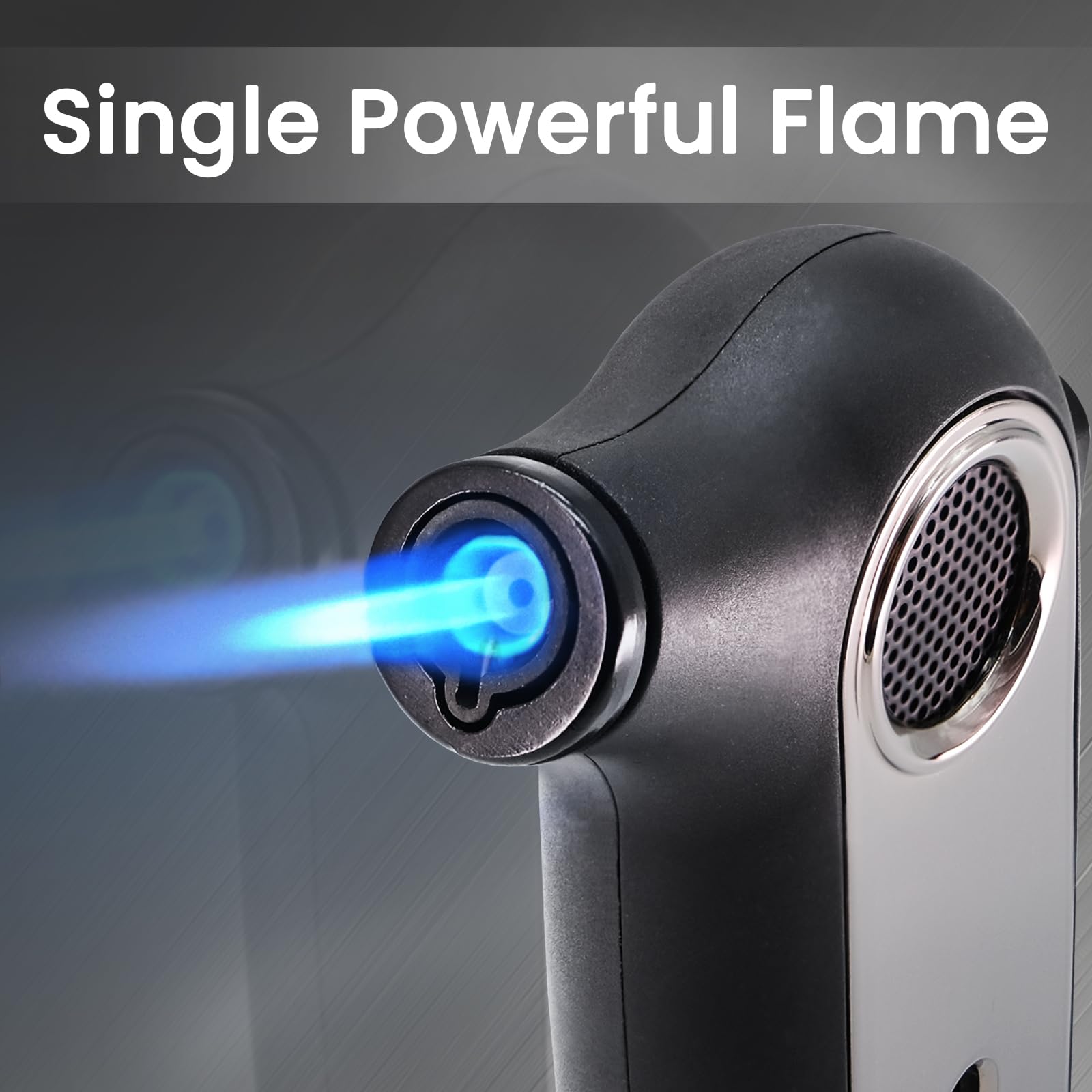 Urgrette 2 Pack Refillable Butane Torch Lighters - Windproof Single Jet Flame Adjustable Pocket Lighter for Men & Women | Perfect for Camping, BBQ, Grilling, Candle Lighting & Outdoor Activities (Fuel Not Included)
