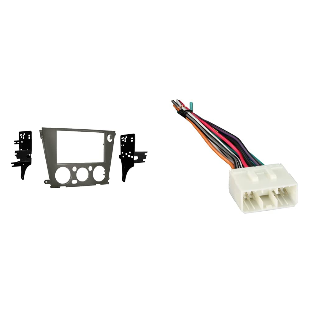 Metra 95-8901 Double DIN Dash Kit with 70-8901 Radio Wiring Harness for 2005-2009 Subaru Legacy & Outback | Car Stereo Installation Upgrade for Seamless Audio System Integration