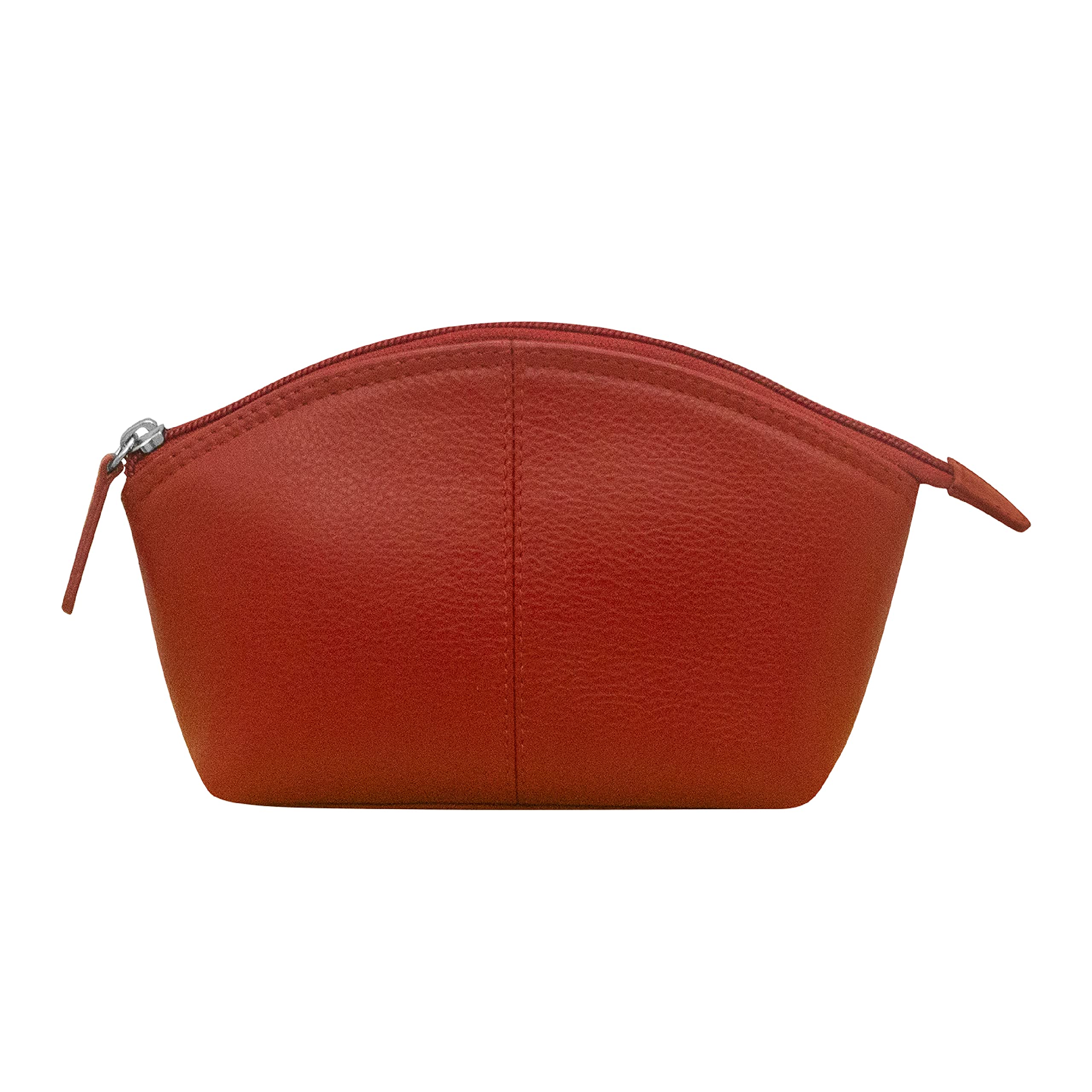 ili New York Genuine Leather Makeup Case - Premium Cosmetic Clutch with Secure Zipper for Makeup Essentials | Perfect for Travel, Daily Use & Gift Giving