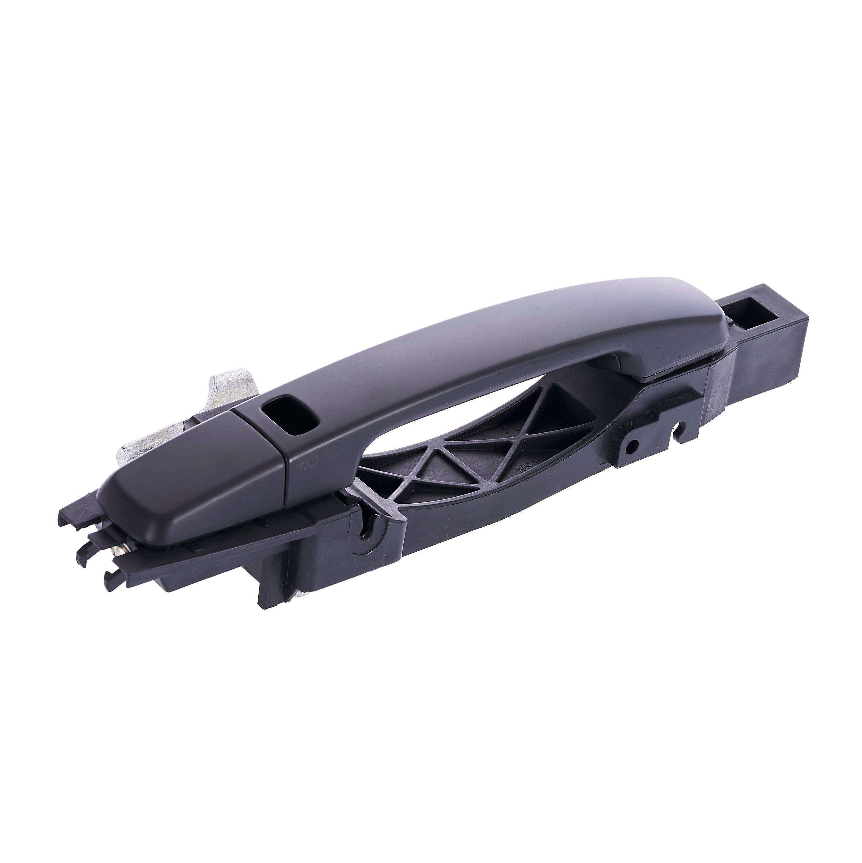 Nissan Sentra B16 (2007-2012) Right Front Exterior Door Handle Replacement - Black (Keyless Entry/Smart Entry System Compatible, No Keyhole) - Perfect for DIY Car Repairs & Auto Body Restoration
