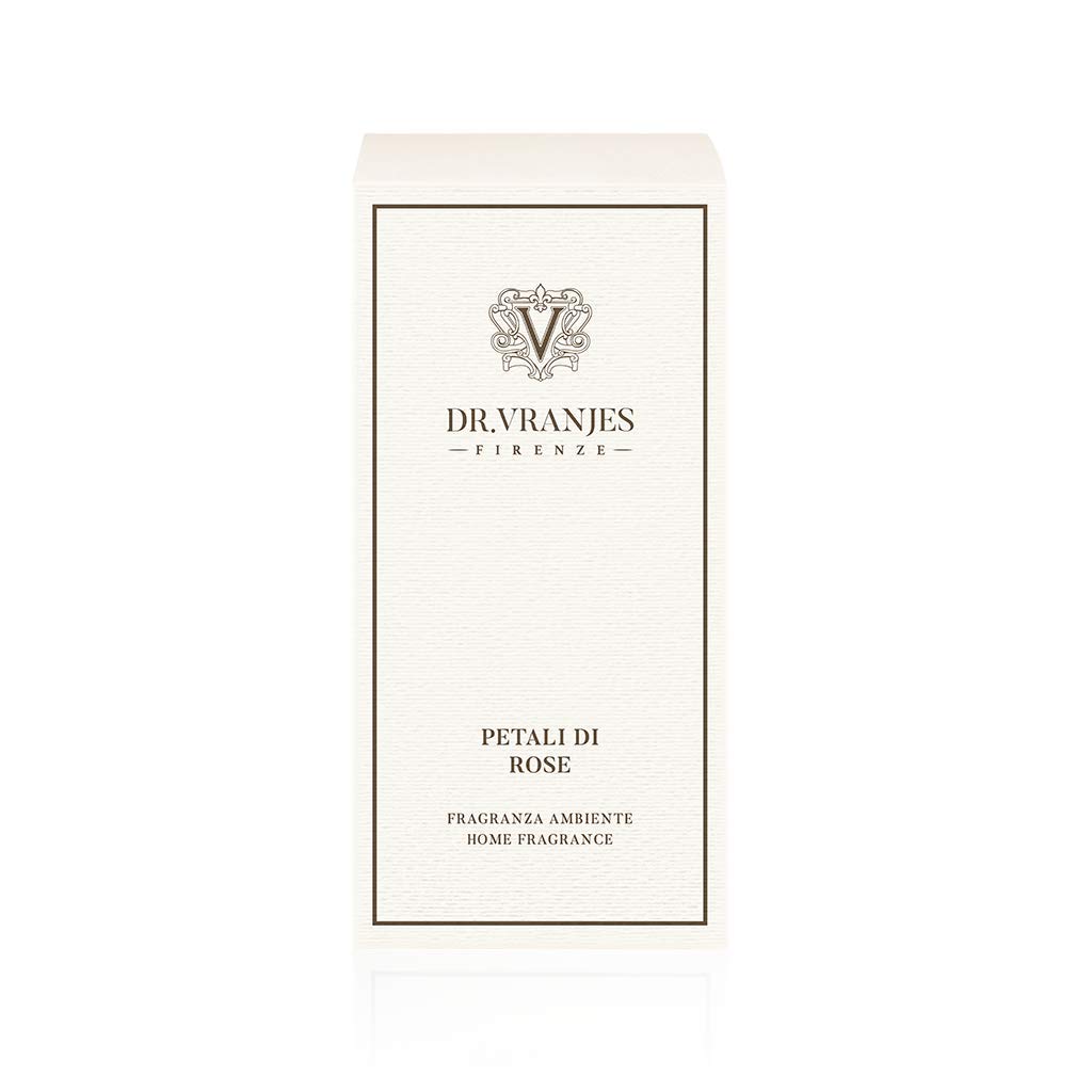Dr. Vranjes Petali di Rose Scented Reed Diffuser - 500ml Luxury Home Fragrance for Living Room, Bedroom & Office Decor