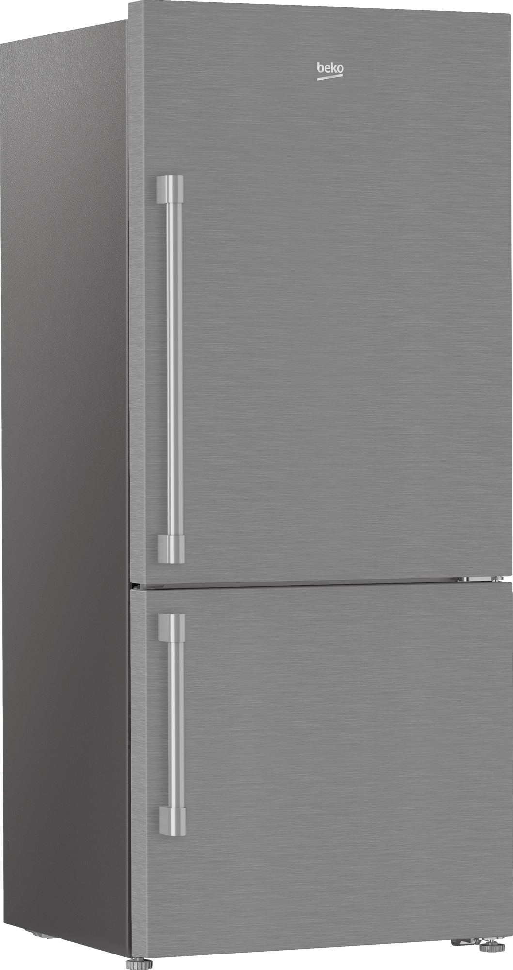 Beko BFBF30216SSIM 30 Inch Stainless Steel Bottom Freezer Refrigerator - Energy Efficient, Spacious Design for Modern Kitchens & Home Use