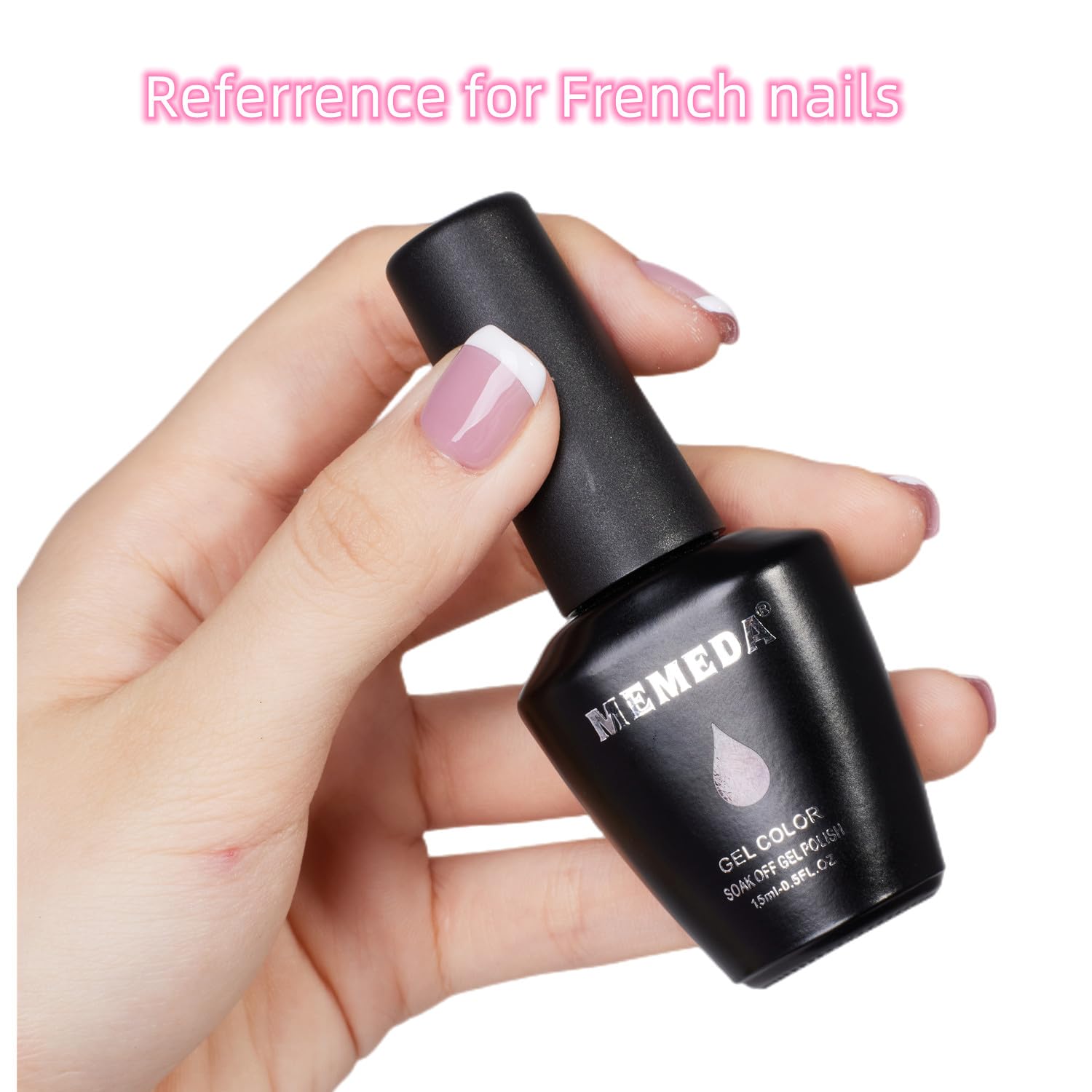 Gel Nail Polish Set - Soak Off LED/UV Nail Lacquer, Milky White Nude Gel Polish, 0.5 fl oz - Long Lasting Manicure for Home & Salon Use
