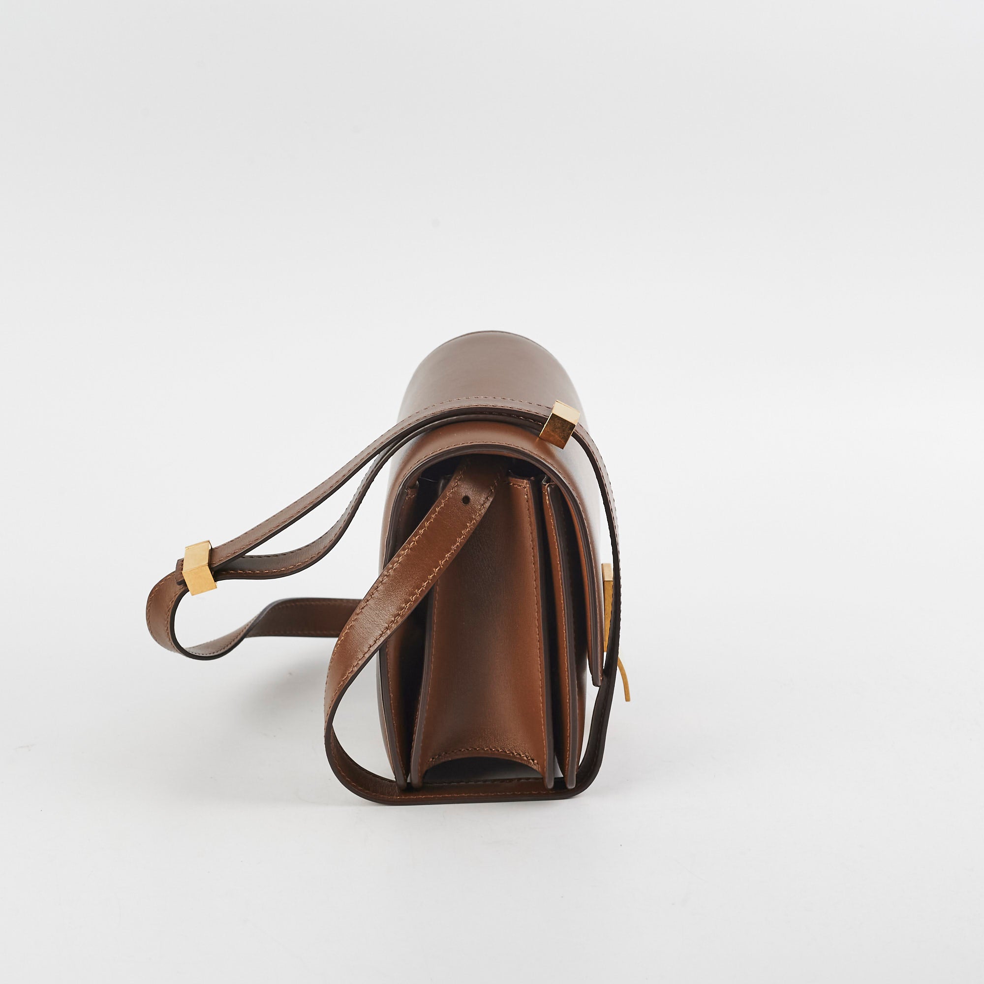 Celine Small Box Bag in Tan Leather - Elegant Crossbody Handbag for Women | Perfect for Work, Travel & Everyday Use