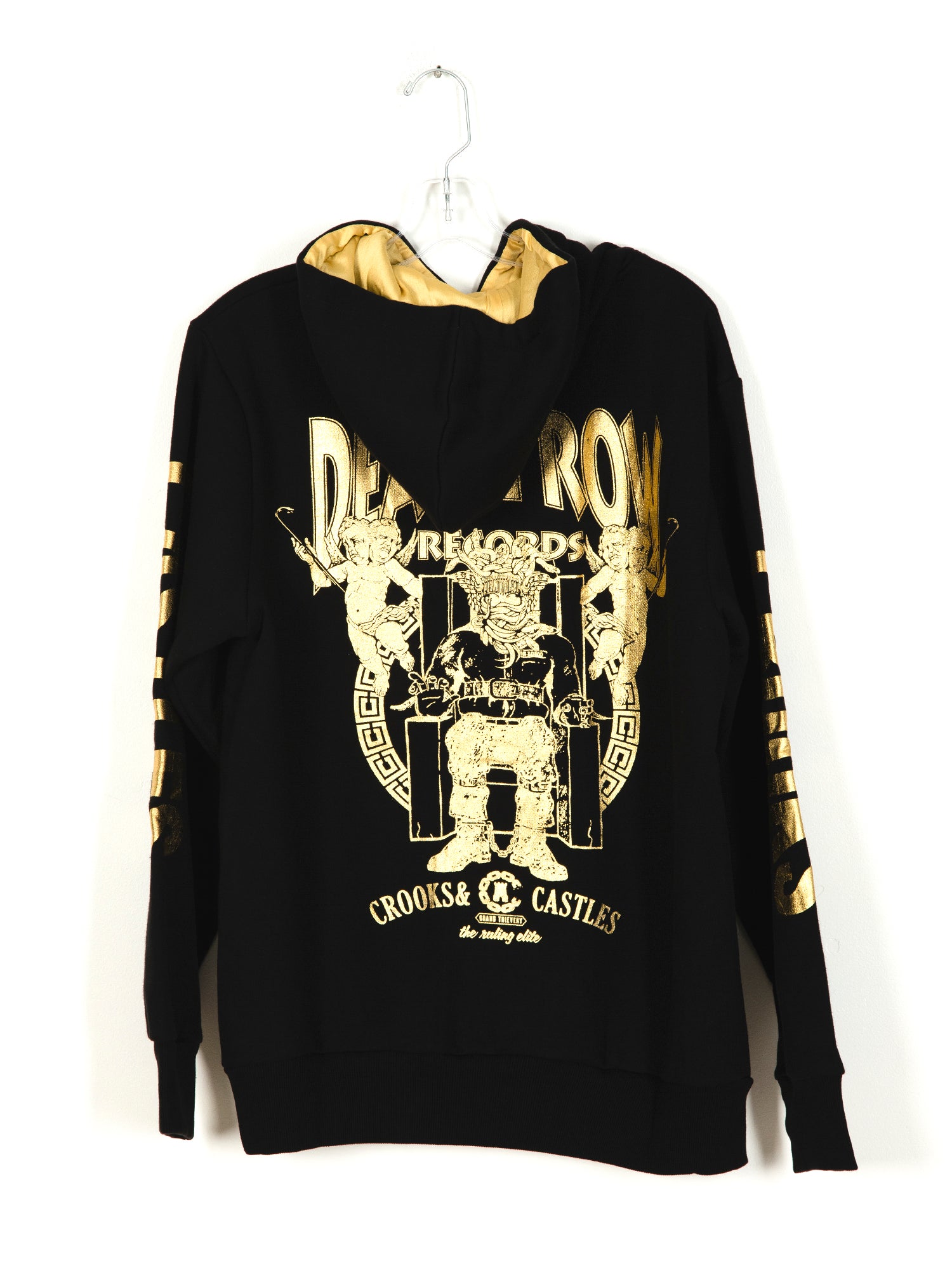 Crooks & Castles Snoop X Crooks Death Row Logo Hoodie - Men's Streetwear Fashion for Hip Hop & Urban Style - Perfect for Concerts, Casual Wear & Street Fashion